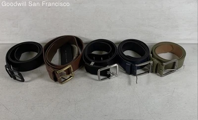 Nuevo con etiquetas Lote de 5 Levi's Multicolor Cuero Clásico Hebilla Ajustable Cintura Cinturón Hombre Foto 1 de 4