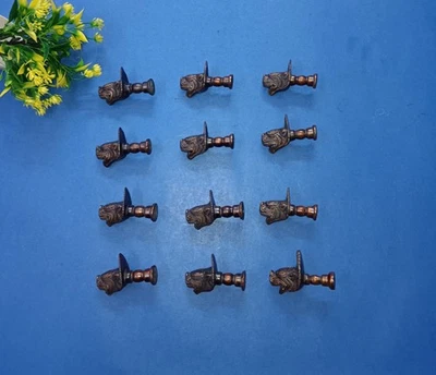 Tibet Lion Head Inspired Dresser Knobs Brass Drawer Pull Set of 12 Pieces AJ390 - Image 1 of 4