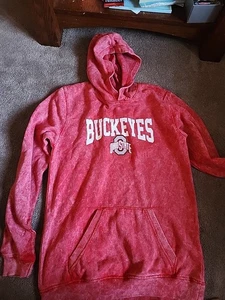 Gen 2 Ohio State Buckeyes rot grau individueller Batik Hoodie Teenager Jugend XL - Bild 1 von 5
