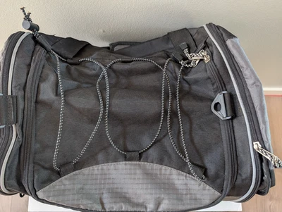 Protégé Sport Black Duffel Bag Gym Travel Carry On Weekender Luggage - Image 1 of 4