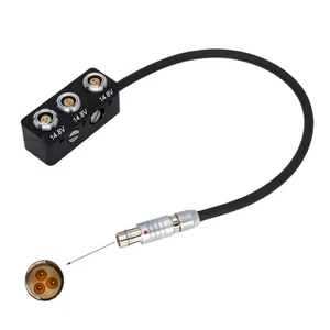 Power Splitter Adapter RS 3Pin auf RS 3Pin + Dual 2Pin Buchse für RED/ARRI/Sony - Bild 1 von 16