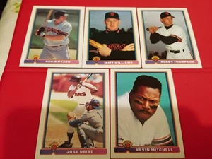 1991 Bowman San Francisco Giants 5 card lot - Picture 1 of 2