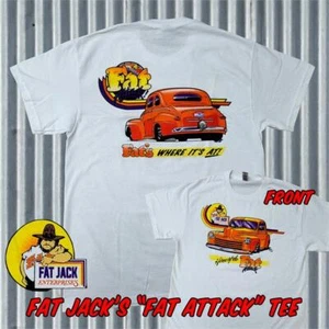 RETRO FAT JACK ROBINSON HOT ROD BUILDER/RACER T-SHIRTS CLASSIC! - Picture 1 of 8