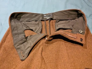 Asos warm wool blend mens pants / trousers brown 32 / 30 - Picture 1 of 7
