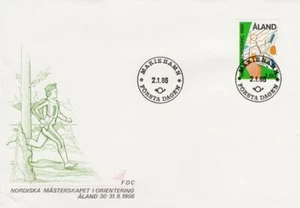 Orienteering Nordic Championships Finland Aland Mint FDC 1986 - Picture 1 of 1