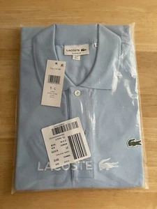 NWT Lacoste Polo Classic Fit Men In Blue Size L Msrp $110 - Picture 1 of 2