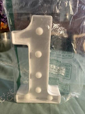 Luminous LED Letters Night Lights English Alphabet Number Lamps Home Decorations - Image 1 of 2