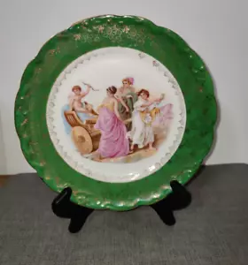Antique Cupid & 3 Ladies Plate KPM Hand Painted& Artist Signed GRACH ROMAN - Picture 1 of 8