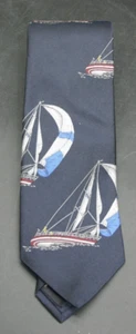 BROOKS BROTHERS Silk Tie Blue Nautical Sailboat Made USA 58"x3.25"New Other - Picture 1 of 5