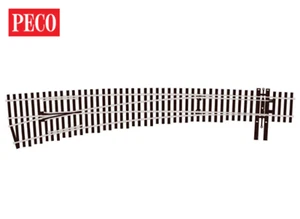 Peco SL8377 HO Gauge Code 83 No 7 L/H Insulfrog Curved Turnout - Picture 1 of 2