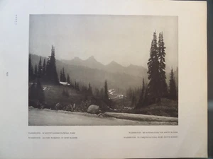 Mount Rainier Nationalpark Washington 1927 Edward Hoppe Fotografie - Bild 1 von 2