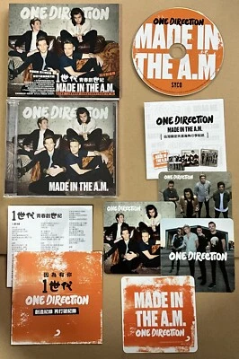 One Direction Made In The A.M. Taiwan CD Set +Promo Stickers Leaflet Lyrics Rare - Image 1 of 4