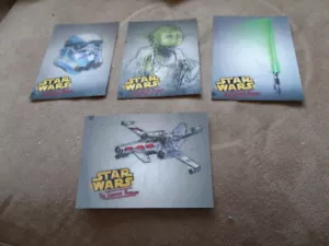 Star Wars: The Legacy Revealed. Rare Ad Promo 3D Lenticular Card Set of 4 cards - Picture 1 of 12