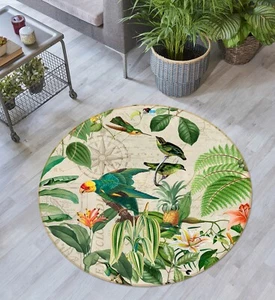 3D Parrot Pineapple ZHUA186 Game Non Slip Rug Mat Photo Carpet Andrea haase Zoe - Picture 1 of 5