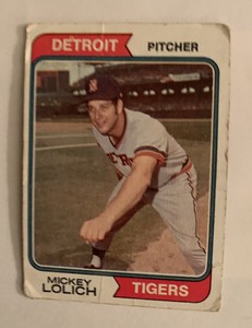 1974 Topps MICKEY LOLICH Detroit Tigers  #9 Low Number (Starter Card)