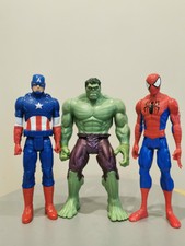 Marvel Titan Heroes Hulk, Spider-Man & Captain America - 12" Hasbro