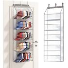 Clear Over The Door Hat Racks Hanging Storage with 5 Large Pockets Holds up t...