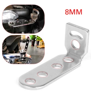 1X Motorcycle L Shaped Extension Bracket Headlight Spot Light Mount Clamp Holder - Picture 1 of 11