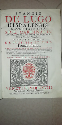 Settecentina 1718 In Folio Pergamena Diritto - Cardinalis De Lugo Opera Omnia • 3.50€
