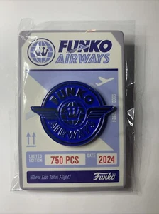 Spilla smaltata Funko 2024 SDCC Comic Con esclusiva Funko Airways LE 750 rara - Foto 1 di 2