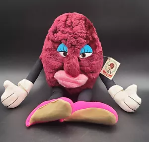 Vtg 1988 California Raisin Girl 15" Plush Stuffed Animal Doll Original Tag - Picture 1 of 6