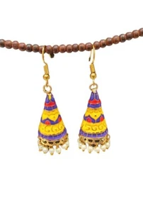 Handmade Earrings Traditional Ethnic Women's Earrings Fashion Bohemian Earrings - Picture 1 of 3