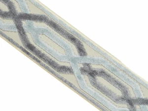Fabricut Opal Light Blue Embroidery Trim Tape By The Yard - Picture 1 of 6