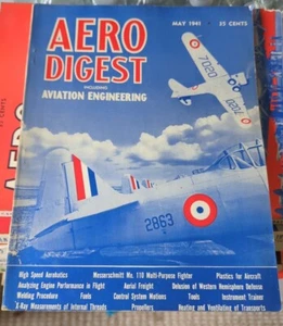 1941 MAY AERO DIGEST MAGAZINE - AVIATION ENGINEERING RM01 - Foto 1 di 2