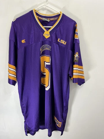 Colosseum LSU Tigers #5 Jersey LARGE Football Cover