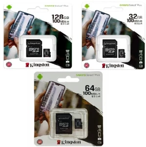 Carte Mémoire Micro Sd Class 10 32 64 GO 128 GO KINGSTON + Adaptateur sd - Photo 1/4