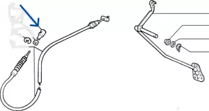 ORIGINALE 4479282 GIUNTO CAVO ACCELERATORE FIAT UNO TURBO MK2 (1989 - 1993) - Picture 1 of 3