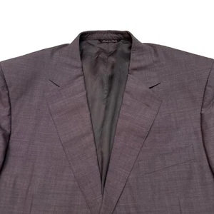 Canali Super 140’s Men’s Pure Wool Suit 2 Piece Brown Pleated Cuffed 46L 36x32 - Picture 1 of 23