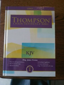 KJV Thompson Chain Reference BIBLE - Hardcover 2017 Sealed 9.25" x 6.75" x 1.5" - Picture 1 of 6