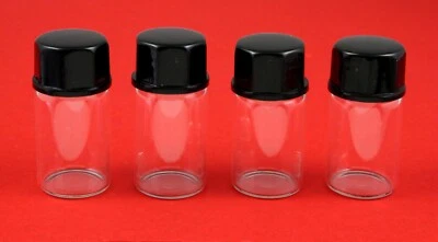 1/2 oz glass display vials for gold prospecting nuggets Qty 4 - image 1 of 3
