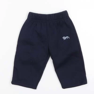 Pantaloni della felpa blu cotone Lonsdale da ragazzo taglia 0-3 mesi - Immagine 1 di 4