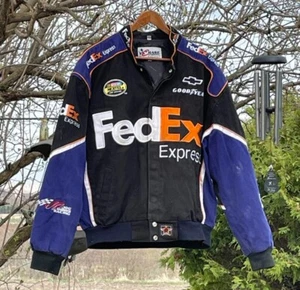 jh design vintage nascar denny hamlin FexEx/goodyear *Rare Blue and Black - Picture 1 of 8