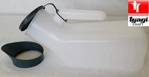 2 x MALE PEE PORTABLE URINAL CARAVAN TOILET MOBILITY TRAVEL CONTAINER BOTTLE - Picture 1 of 3