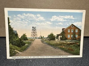 Tower And Summit House Mount Greylock, Massachusetts Postkarte - Bild 1 von 2