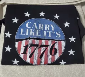 We The People Carry Like Its 1776 Black Ladies Tshirt Xl - Picture 1 of 2