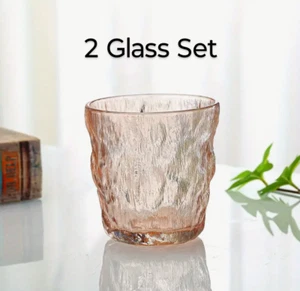 2 Pc Amber Glacier Whiskey Glass Set 10 oz. - Picture 1 of 2