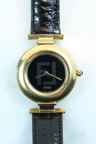 Orologio Donna Originale FENDI 320G Placcato Oro SVIZZERO Quarzo 7 Gioielli