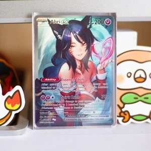 Ahri League of Legends Full Art Waifu Trading Card Holofoil - Picture 1 of 3