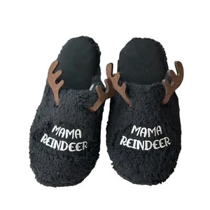 Jammies for Your Families Mama Reindeer Womens SZ 8-9 Slide Slippers NWT - Picture 1 of 4
