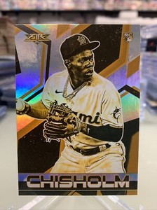 2021 Topps Fire Gold Minted Jazz Chisholm Jr #40 Rookie RC