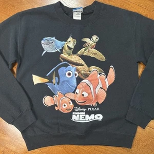 Vintage Disney Pixar Finding Nemo Movie Promo Crew Sweatshirt Size S Freeze Y2K - Picture 1 of 15