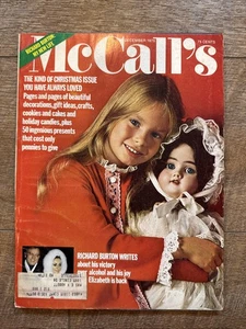 McCall's Magazine December 1975 Richard Burton Christmas Issue Decorations Gifts - Foto 1 di 10