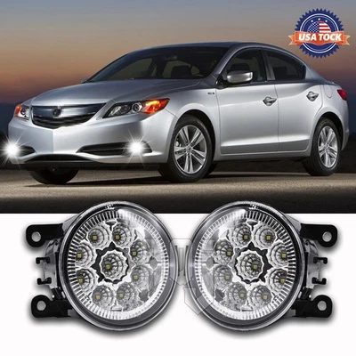 Fit 2013 2014 2015 Acura ILX Bumper Clear Lens Fog Lights Lamp Pair Replacement+ Foto 1 de 4