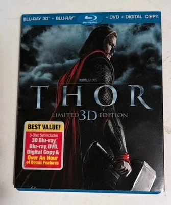 Thor Limited Edition & The Dark World 3D Blu-ray DVD  Foto 1 de 4
