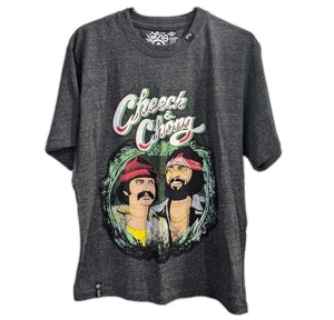 Camiseta manga corta gráfica gris Cheech & Chong by LRG NUEVA SIN ETIQUETAS mediana, ajuste relajado - Imagen 1 de 4