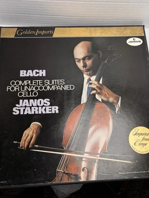 BACH COMPLETE CELLO SUITES(3xLP)~JANOS STARKER Record Vintage Vinyl Foto 1 de 4